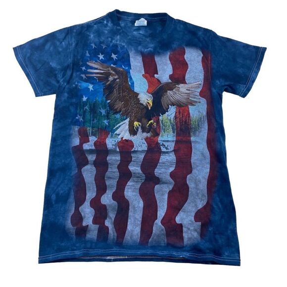 American Flag Eagle T- Shirt in Small - Picture 1 of 4